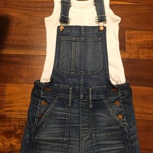 Madewell skinny overalls cropped size ca